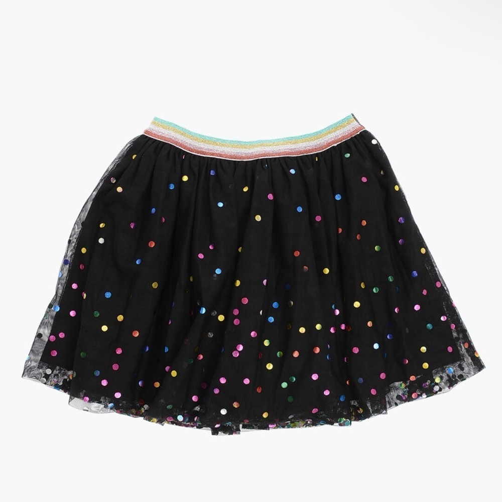 NWT Stella McCartney Kids| Multicolor Polka Dots Tulle Lurex Waistband -Size 12